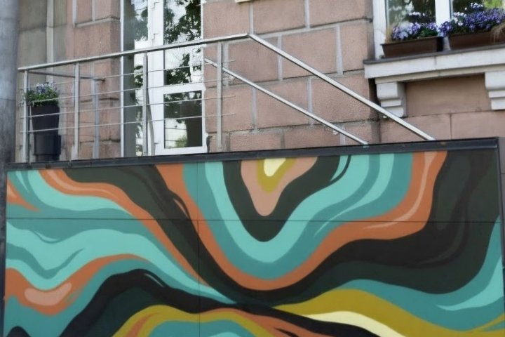 Studijos įėjimas Naujamiestyje